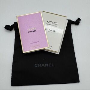 Chanel Coco Mademoiselle EDP & Chance Eau Tendre EDP Dou with Black Pouch